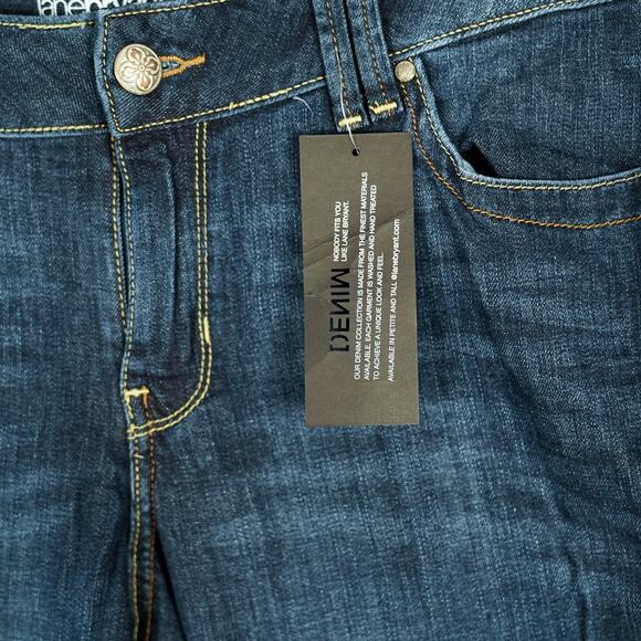 Lane Bryant Distinctly Boot Jeans 14 PETITE Right Fit Tech Blue Denim Western - Picture 5 of 11